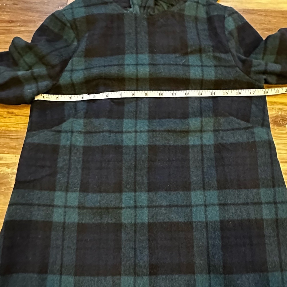 Tuckernuck Blackwatch Plaid Faye Blouse XS Bow Ruffle Collar Holiday Old Money - Picture 8 of 12